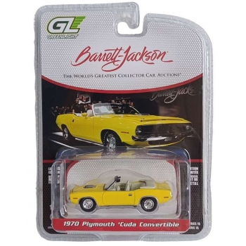 Greenlight 1:64 Plymouth Cuda Convertible 1970 yellow